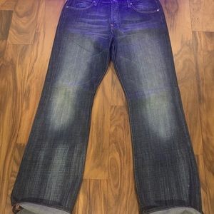 Paper Denim & Cloth Brush Faded Boot Cut Jeans